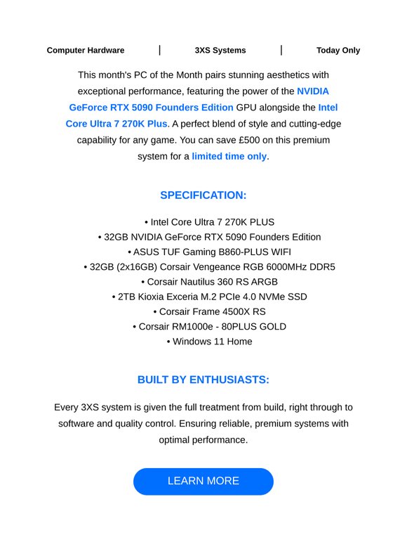 Save £500 on May's PC of the Month!