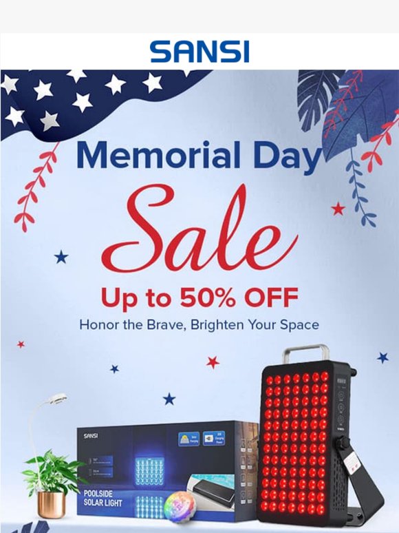 🪖Memorial Day Event: Save on Every Light You Need！