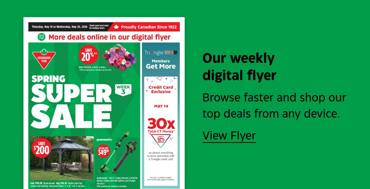 Our weekly digital flyer. Browse faster and shop our top deals from any device. View Flyer.
