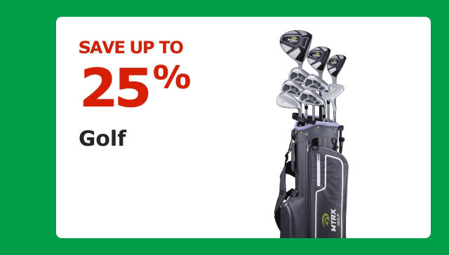 SAVE UP TO 25%. Golf.
