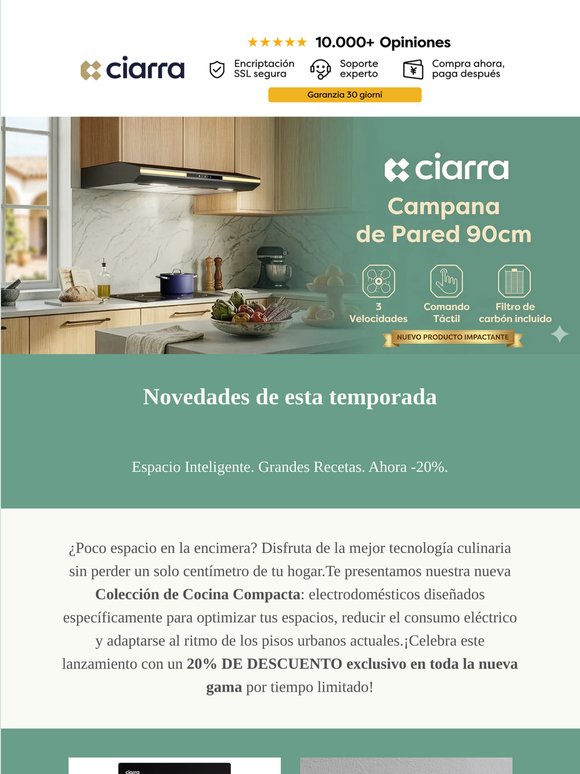 ⚡️ Lanzamiento: ¡20% DE DESCUENTO en Novedades para Cocinas Pequeñas!