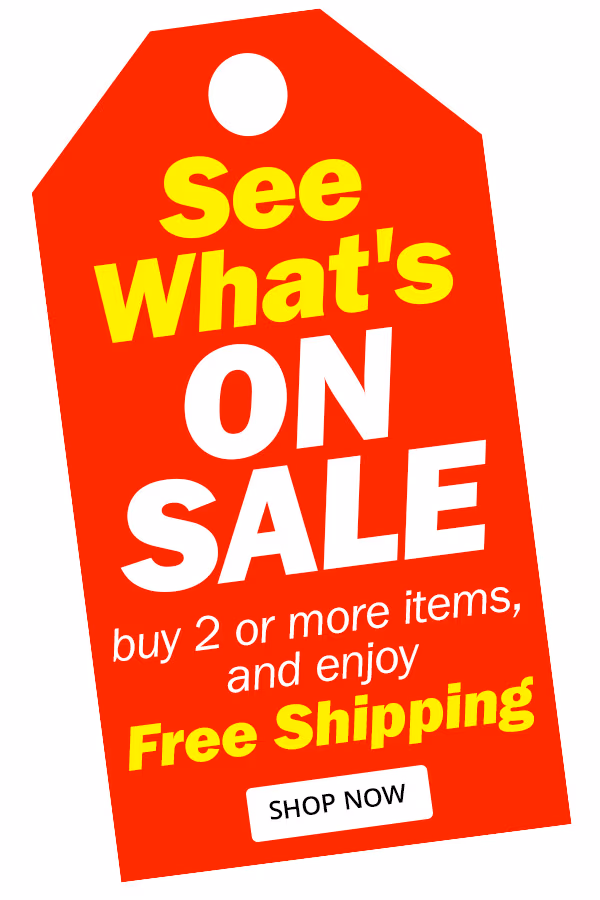 See What's on Sale. Free Shipping on 2+ items