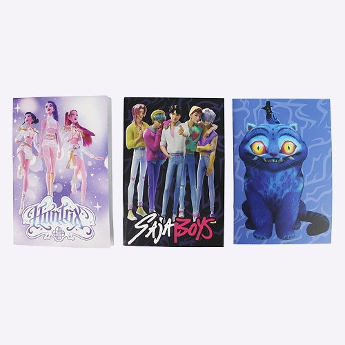 KPop Demon Hunters A5 Notebook Saja Boys 3 Pack