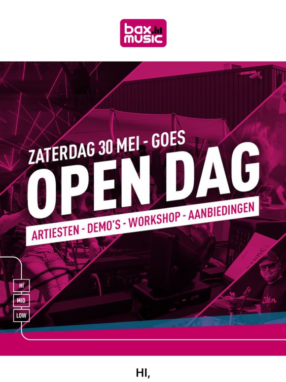 Binnenprogramma Open Dag nu LIVE! 🚨