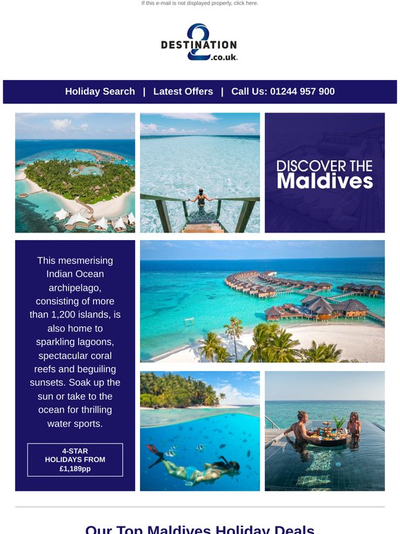 Maldives Holidays From £1,189pp ☀️