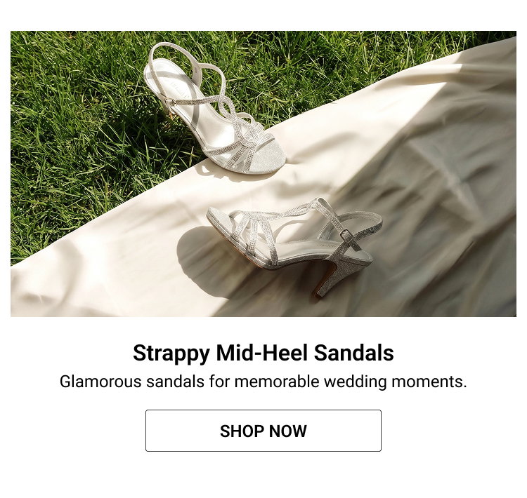 Strappy Mid-Heel Sandals