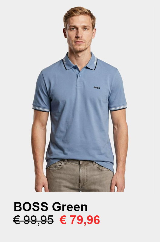 BOSS Green Polo Blauw