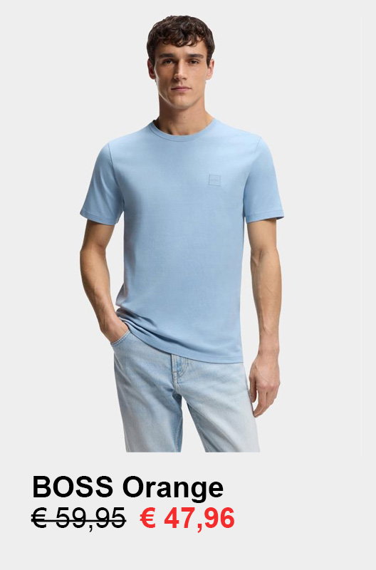 BOSS Orange T-Shirt Blauw