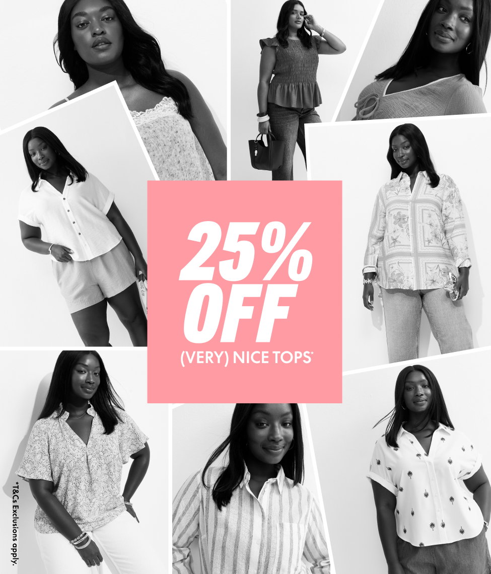 Curves - 25% off tops