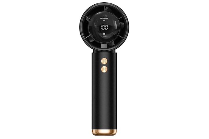Håndholdt Turbo-vifte USB-C – Oppladbar Mini Vifte med 1200 mAh Batteri, Sort