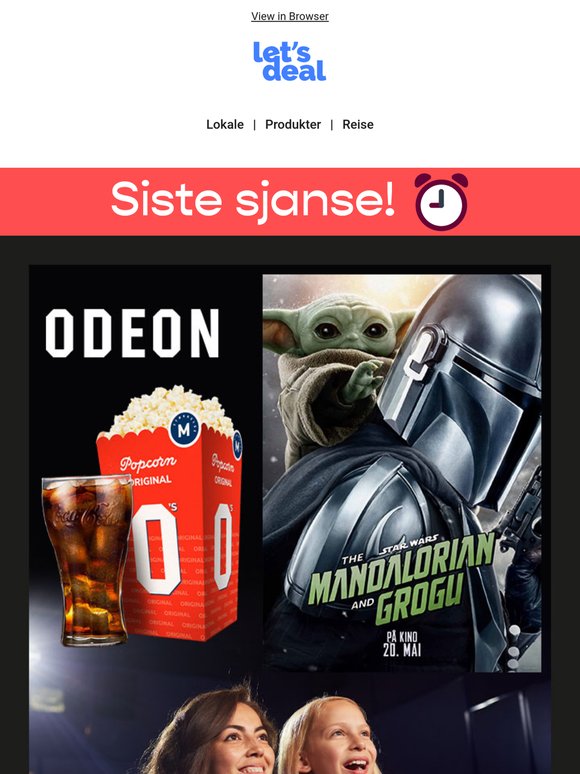 Kino fra 99 kr = SISTE runde ⏰
