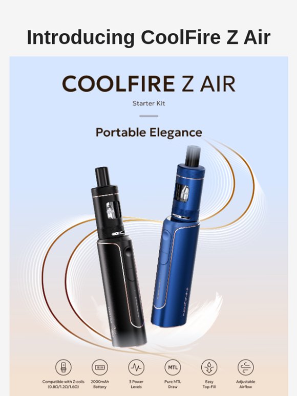 Introducing CoolFire Z Air — Portable Elegance!
