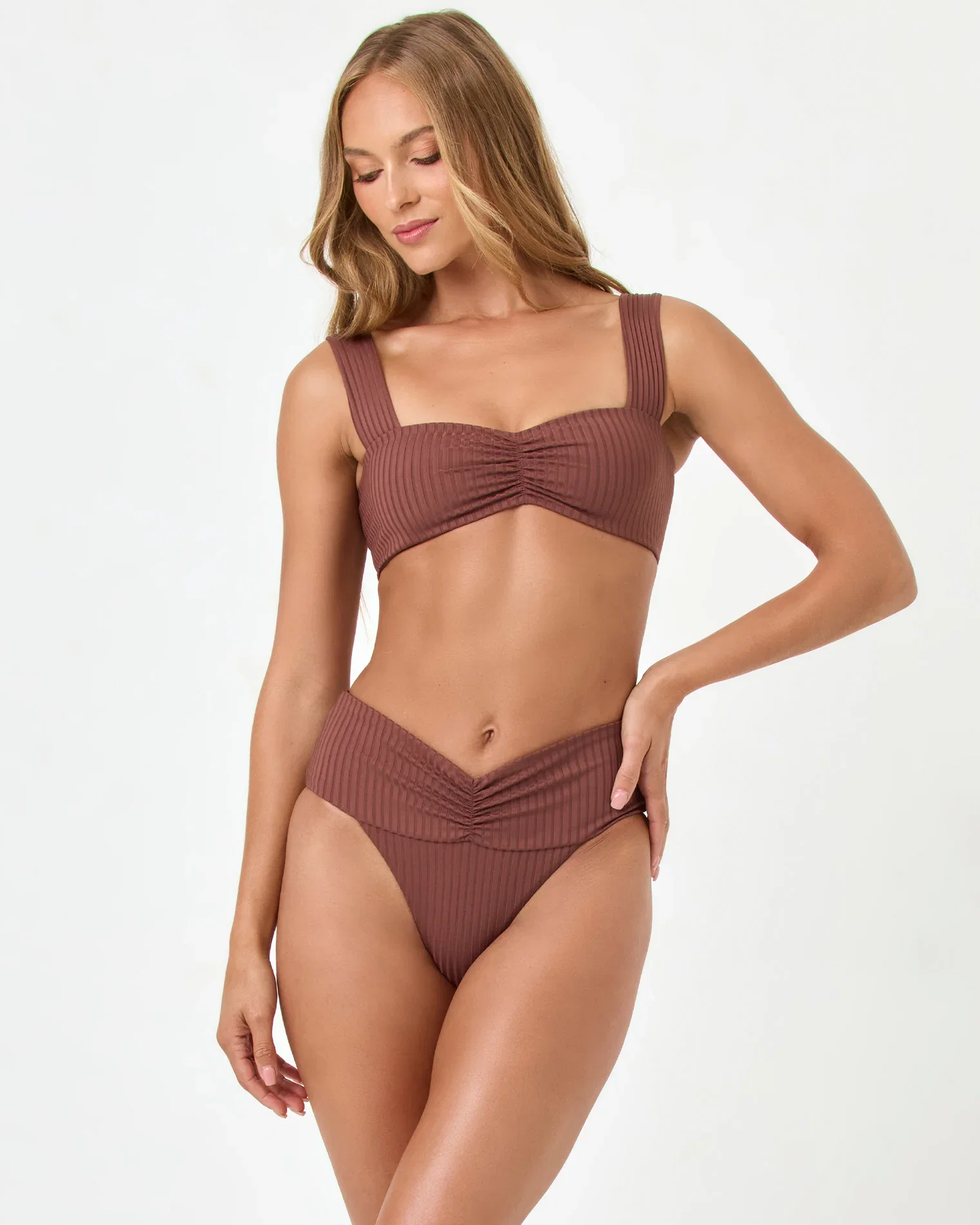 Image of Marlee Bikini Top - Cafe
