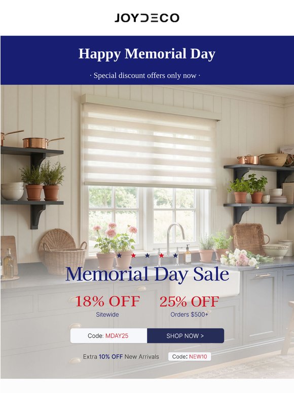 💙Your Memorial Day Home Upgrade Starts Here
