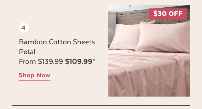 Shop Petal Bamboo Cotton Sheets