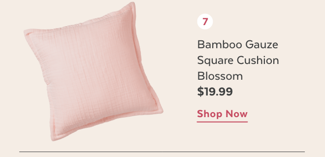 Shop Blossom Bamboo Gauze Square Cushion