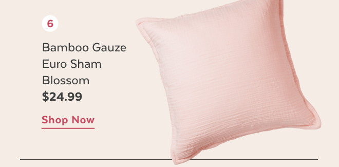 Shop Blossom Bamboo Gauze Euro Sham