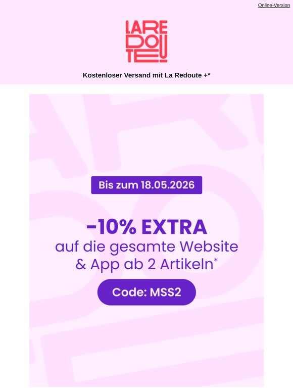 -10% EXTRA* zusätzlich zu deinen Rabatten