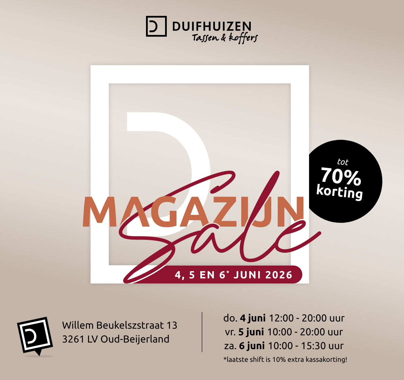 SAVE THE DATE: Magazijnsale Duifhuizen – reserveer je ticket