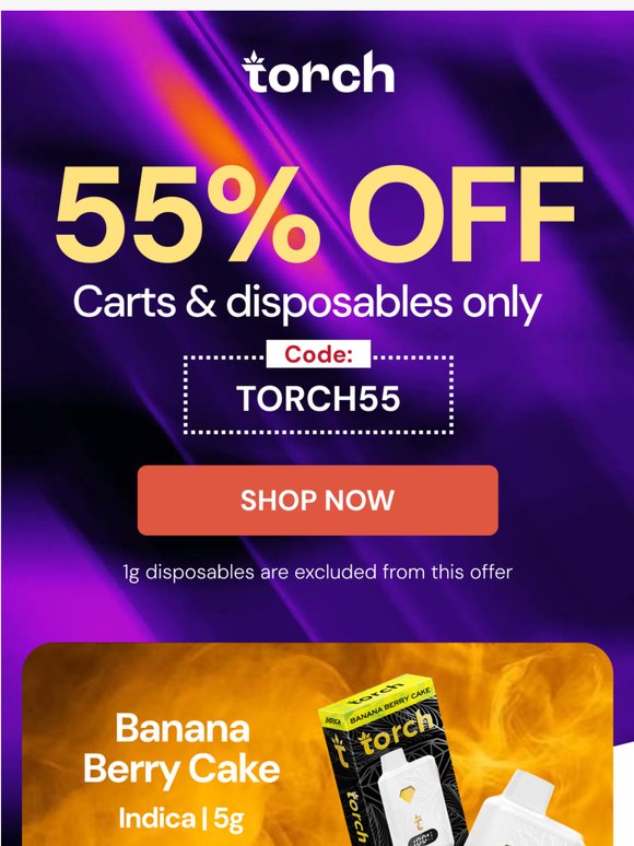 Your Next Disposable is 55% Off