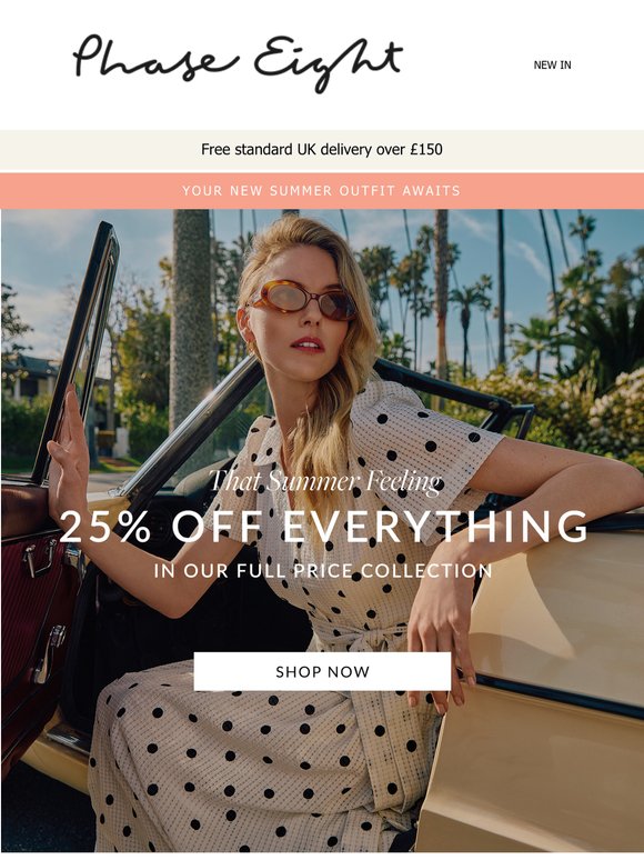 25% off EVERYTHING starts now!