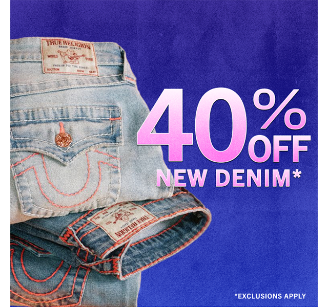 40% OFF NEW DENIM