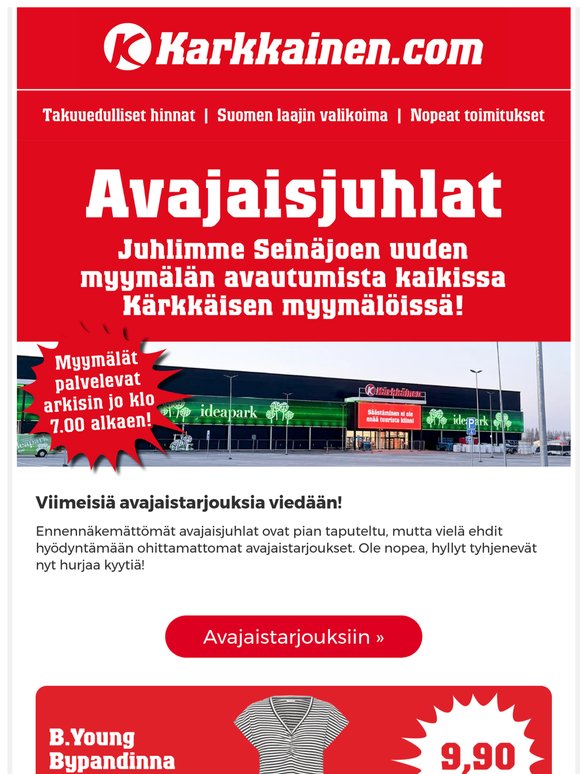 Avajaisjuhlat huipentuvat!
