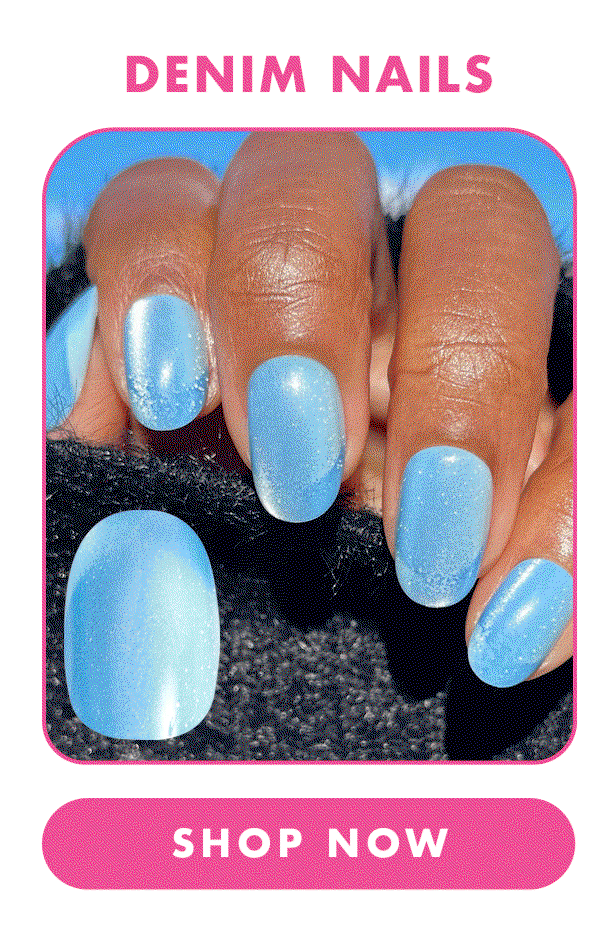Denim nails. Shop now.