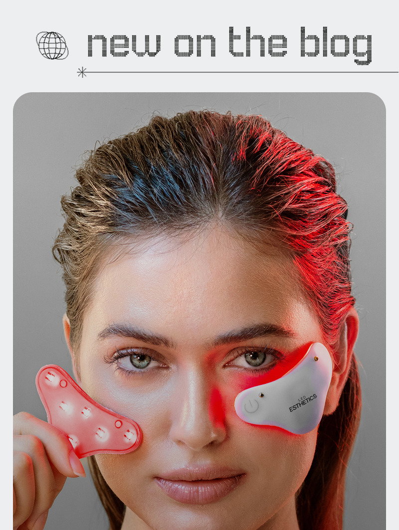 women wearing minis on her face
