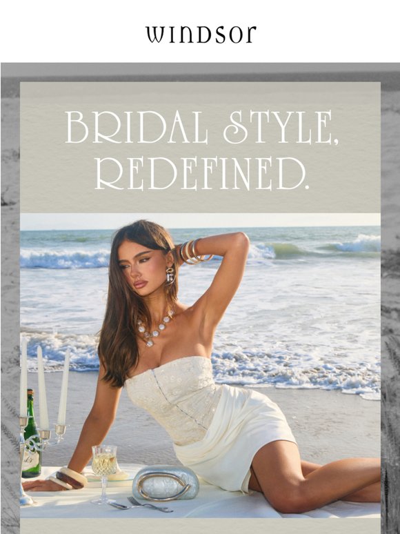 For the fashion-forward bride.