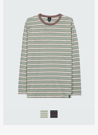Men's Channel Stripe Long Sleeve T-Shirt
