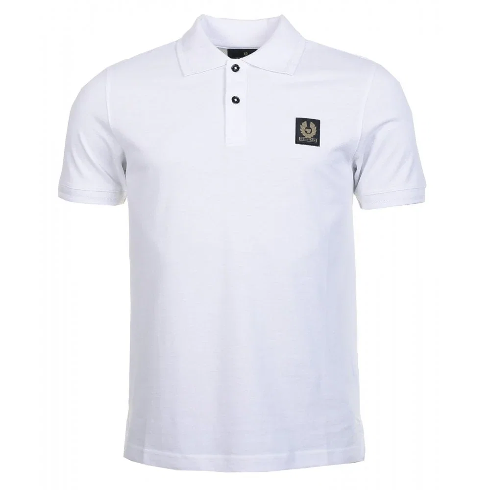 Image of BELSTAFF<BR>Short Sleeve Polo Shirt White
