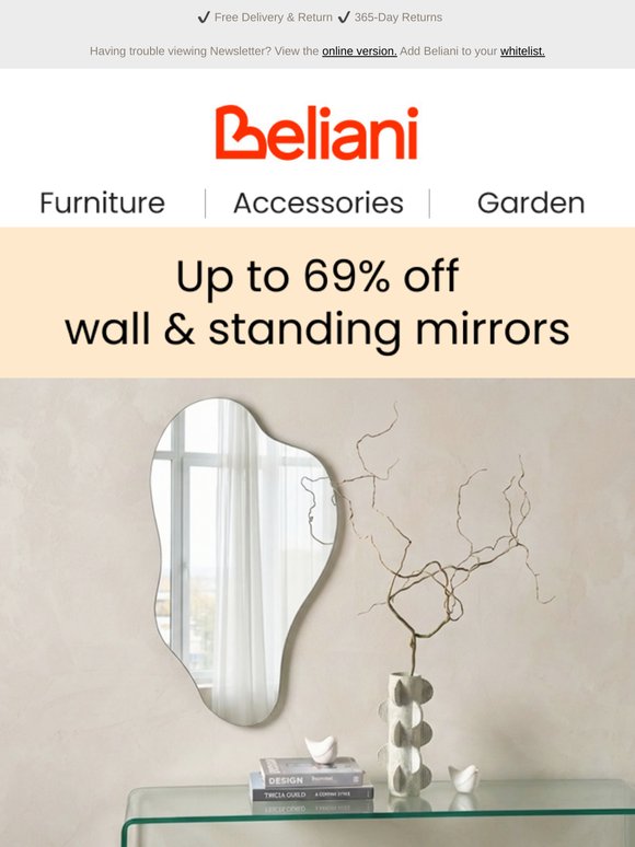 Mirror Sale: up to 69% off our entire collection ✨