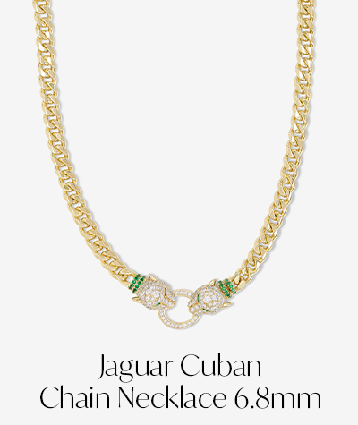 Jaguar Cuban Chain Necklace 6.8mm