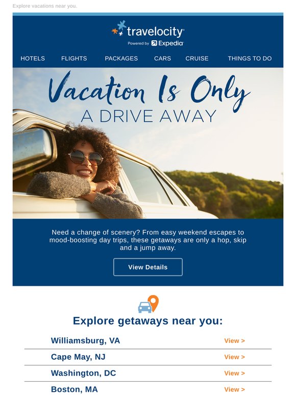 These easy vacations are only a drive away