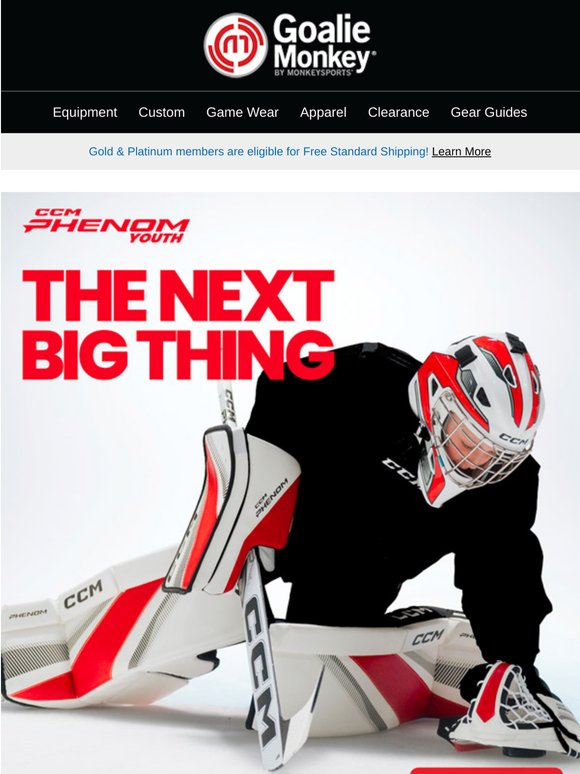 Confidence Starts Here: CCM Phenom Youth Goalie Gear 💪