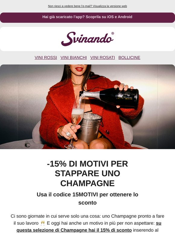 -15% di motivi per aprire uno Champagne 🥂