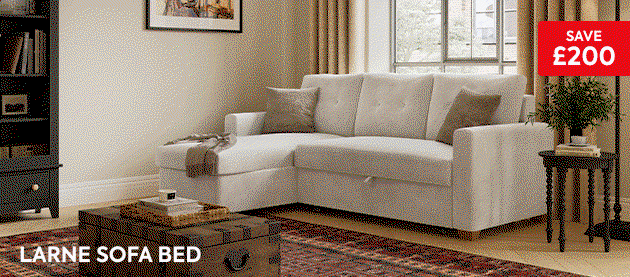 Larne 3-Seater Corner Pull-Out Sofa Bed | Save £200