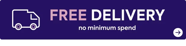 FREE delivery on all orders with no minimum spend