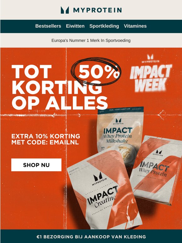 🔥 Tot 50% KORTING | €1 bezorging