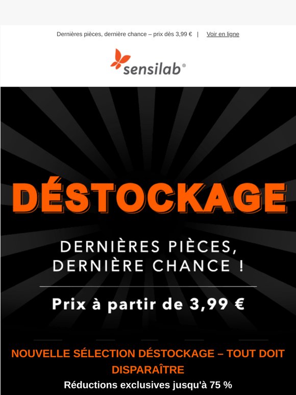 Il est temps de vider l'entrepôt !