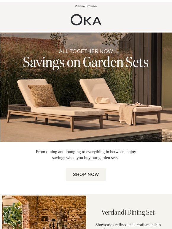 Introducing Our Garden Sets