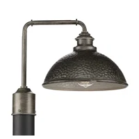 Englewood 1 Light 16 inch Antique Pewter Outdoor Post Lantern by Progress
