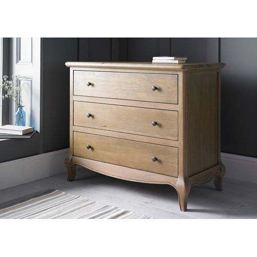 Loire Weathered Oak 3 Drawer Chest