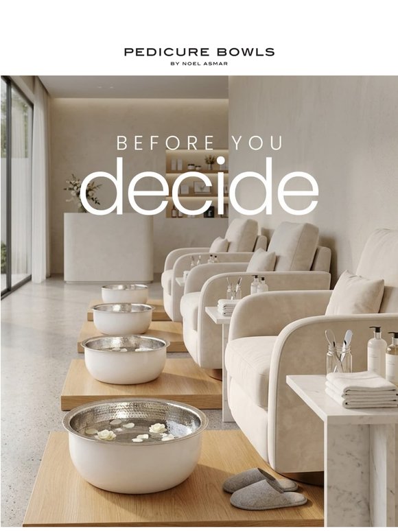 Choosing your pedicure setup?