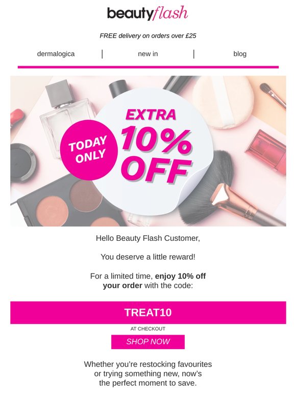 Hey Beauty Lover - 10% Off Your Order - With Today's Code!