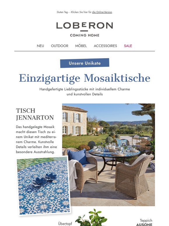 Handgefertigte Unikate: Unsere kunstvollen Mosaiktische 🤍