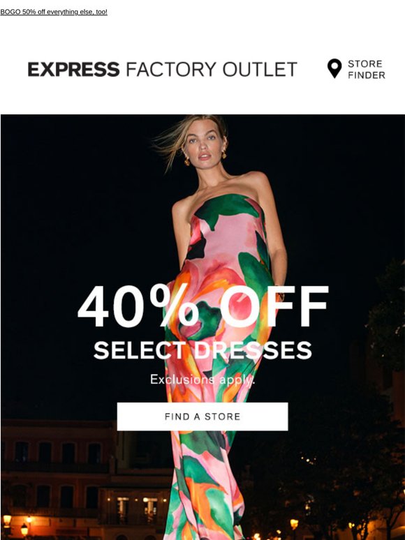 Ready for summer? 40% off dresses + $199 all men’s suits should help