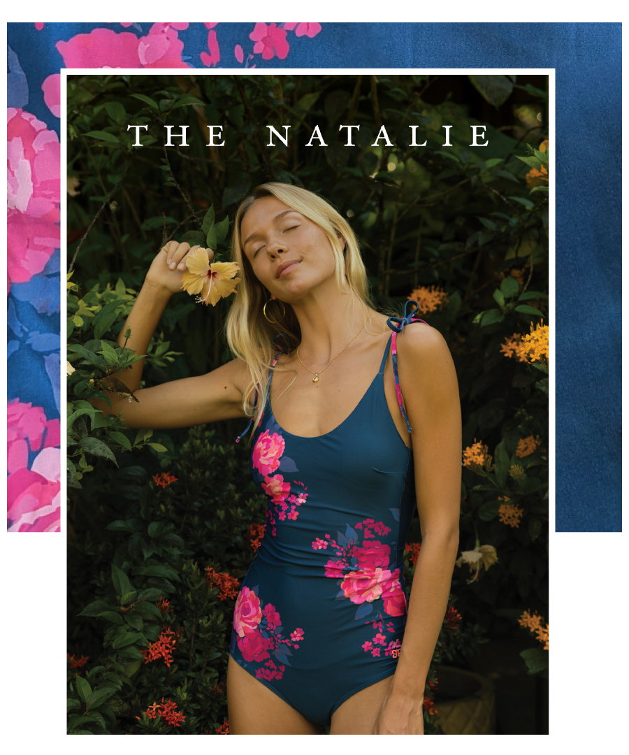 the natalie one piece in suva floral