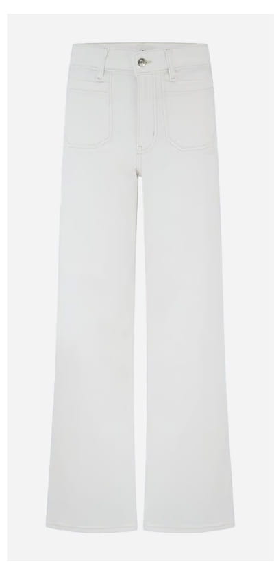 Le Slim Palazzo With Modernist Pockets In Au Natural Clean
